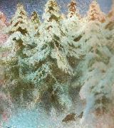 bruno liljefors natt i skogen oil painting